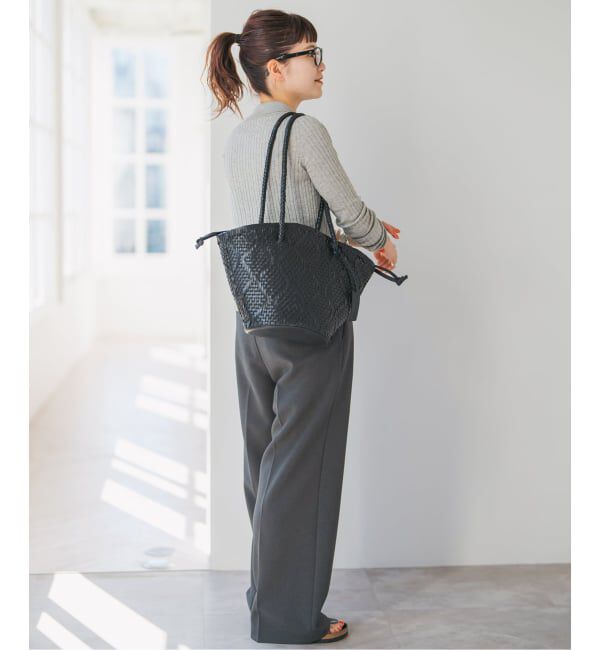 Spick and Span「《追加2》Bagmati/バグマティ レザーメッシュバッグ」|トートバッグ|