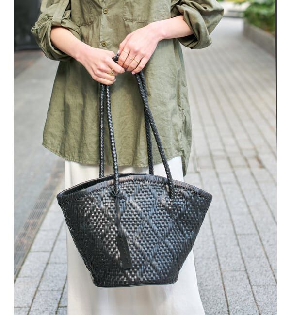 Spick and Span「《追加2》Bagmati/バグマティ レザーメッシュバッグ」|トートバッグ|