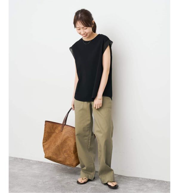 Spick and Span「《追加》オーガンジーコンビルーズプルオーバー」|Tシャツ・カットソー|