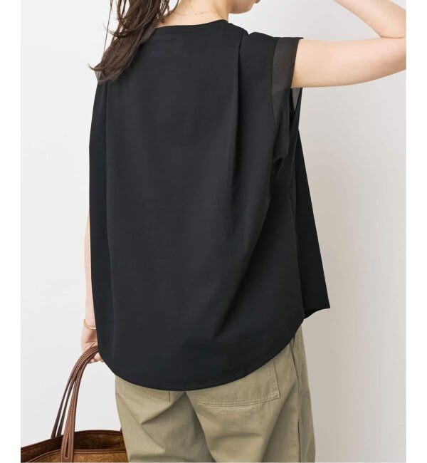Spick and Span「《追加》オーガンジーコンビルーズプルオーバー」|Tシャツ・カットソー|