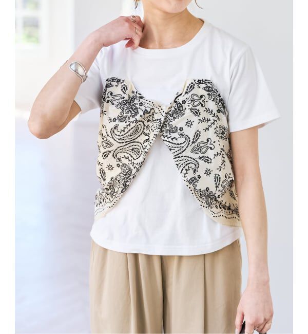 Spick and Span「《追加》manipuri / マニプリ Tシャツビスチェ」|Tシャツ・カットソー|
