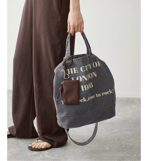 Spick and Span「《別注》CONTROL FREAK WASHED LOGOトート ミニポーチ付き」|トートバッグ|