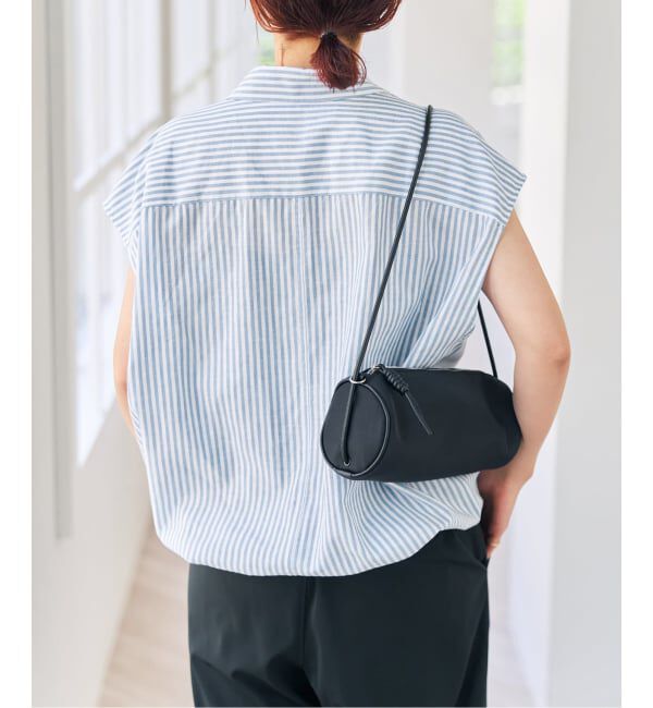 Spick and Span「ストライプフレンチヘムギャザーシャツ」|シャツ・ブラウス|