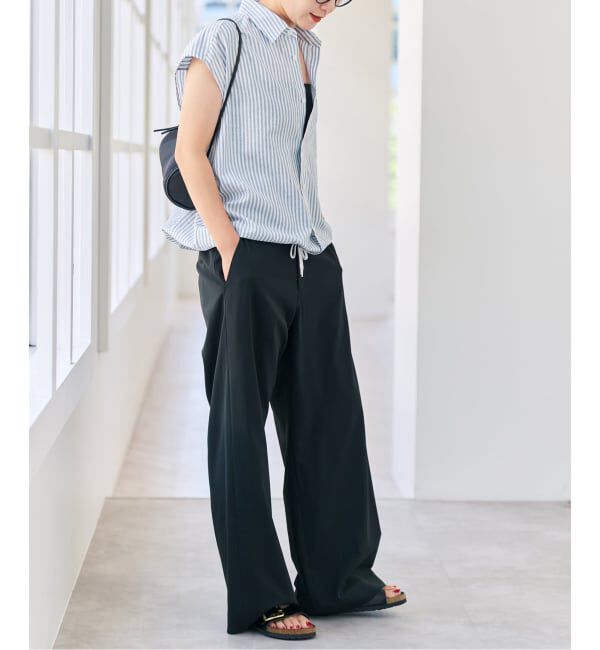 Spick and Span「ストライプフレンチヘムギャザーシャツ」|シャツ・ブラウス|