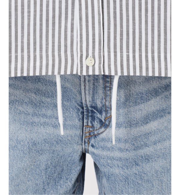 Spick and Span「ストライプフレンチヘムギャザーシャツ」|シャツ・ブラウス|