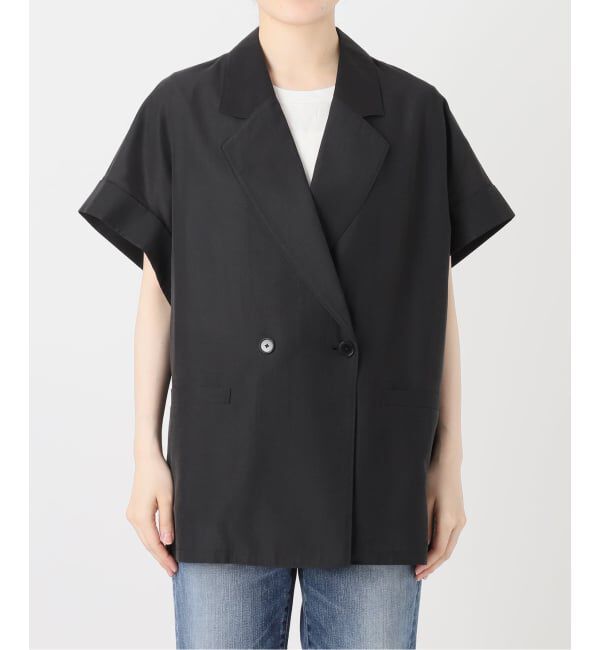 Spick and Span「ライトクロスハーフスリーブジャケット」|テーラードジャケット|