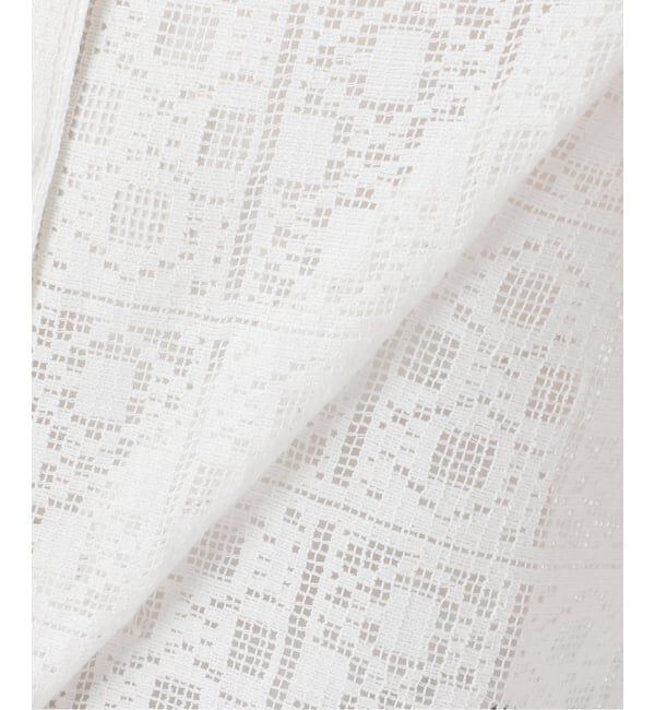 Spick and Span「《WEB限定 / 追加》PEレースフレンチスリーブシャツ」|シャツ・ブラウス|