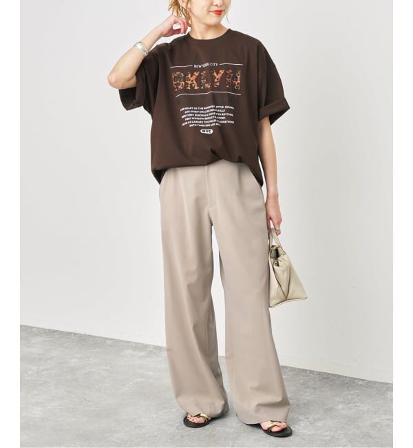 Spick and Span「《新色 / 追加》ロゴオーバーTシャツ」|Tシャツ・カットソー|