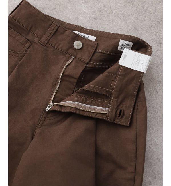 U by SPICK&SPAN「SOMETHING / サムシング HANA TUCK CURVE TAPERED」|チノ|