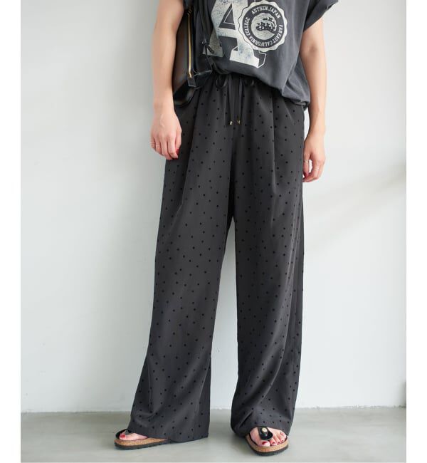 Spick and Span「《WEB限定 / 追加2》フロッキードットイージーパンツ」|その他|