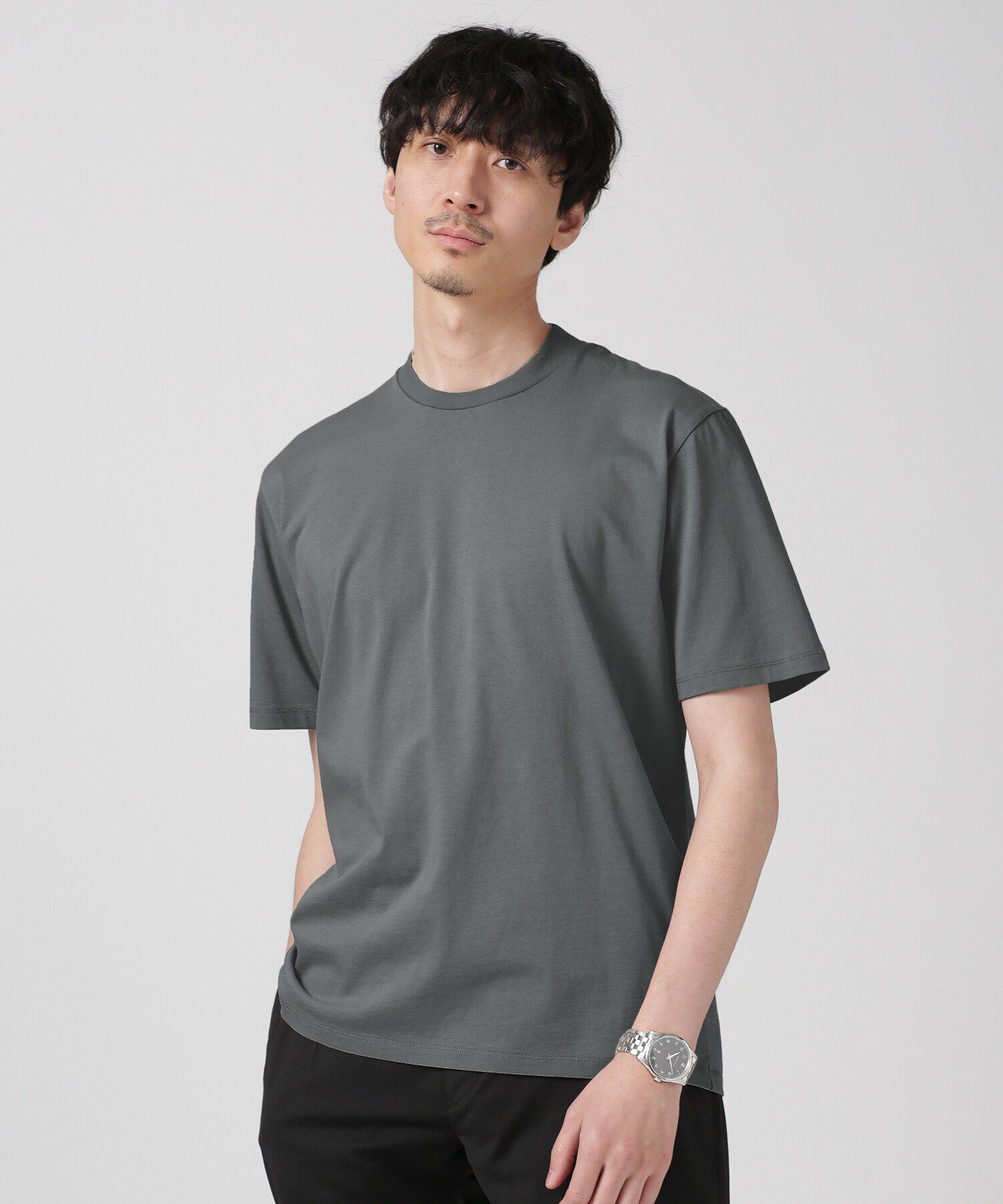 NANO universe「LB.03/ジャケT 半袖」|Tシャツ・カットソー|チャコール3