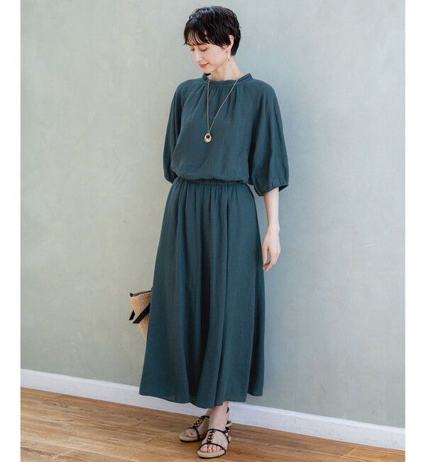 23区「【洗える】LIBECOリネン ボリュームスリーブ ブラウス」|シャツ・ブラウス|