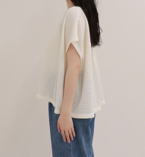 fredy emue「メッシュフレンチプルオーバーカットソー」|Tシャツ・カットソー|