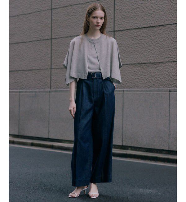 ROPE「LEVITA レイヤードニットプルーオーバー(ケープ&times;タンクトップ)/接触冷感・イージーケア」|Tシャツ・カットソー|