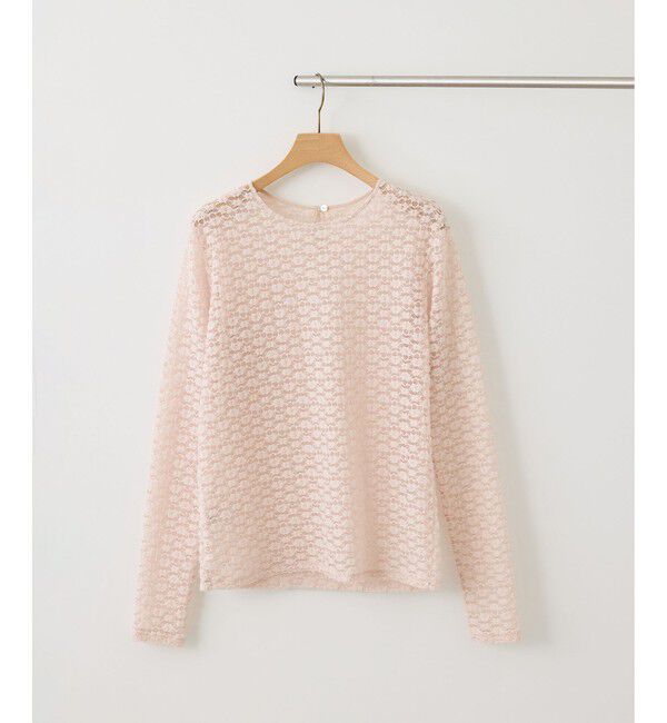 ROPE「【J'aDoRe・ルミネ限定カラー】フラワーレースベーシックカットソー/イージーケア」|Tシャツ・カットソー|
