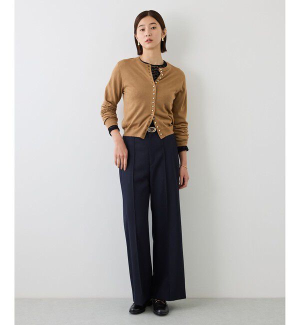 ROPE「【J'aDoRe・ルミネ限定カラー】フラワーレースベーシックカットソー/イージーケア」|Tシャツ・カットソー|