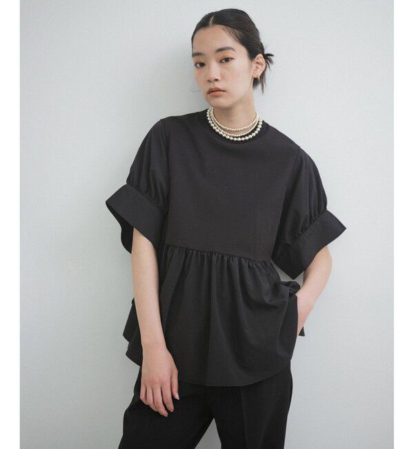 ADAM ET ROPE'「【新色追加】・【サステナブル】バウンスカフスプルオーバー」|Tシャツ・カットソー|