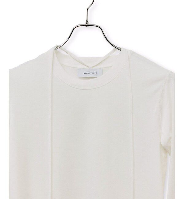 ADAM ET ROPE'「レースカフストップス」|Tシャツ・カットソー|