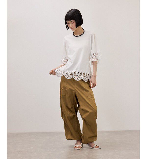 ADAM ET ROPE'「レースコンビT」|Tシャツ・カットソー|