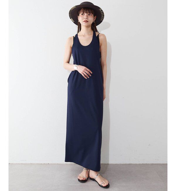  「【THE BAAT】round back One-piece」|ワンピース|ネイビー