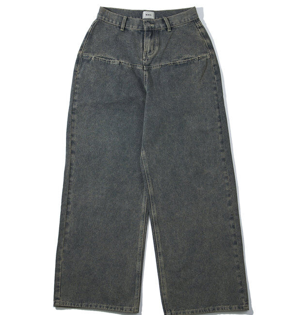  「《UNISEX / サイズ展開あり》スラッシュポケットブラストワイドデニム」|デニム|