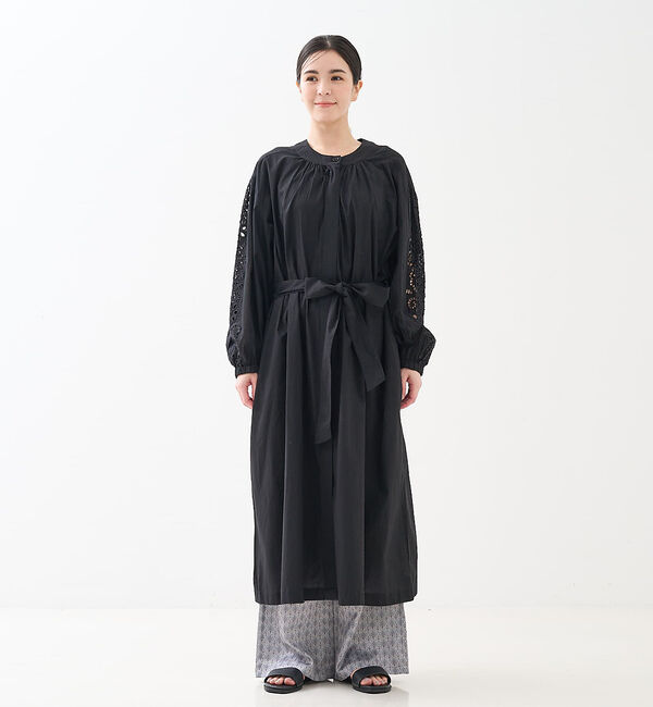collex「アイレット刺繍ガウンワンピース」|ワンピース|