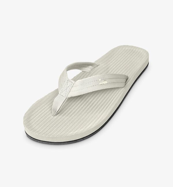 ABAHOUSE「【Indosole/インドソール】EASY LIVING Flip Flops」|サンダル|ライトグレー