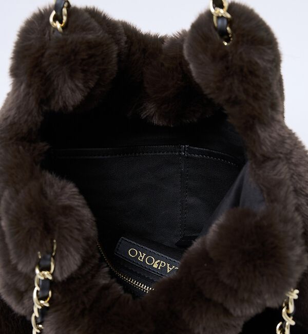 qualite「【VIOLAd&rsquo;ORO / ヴィオラドーロ】ELMO　エコファー チェーンショル」|トートバッグ|