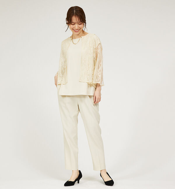 abahouse mavie「【エニデイカセット】レースボレロ＆フレンチセットアップ３点セット」|ワンピース|
