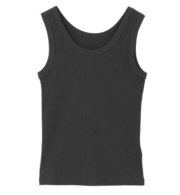TIARA「リブタンクトップ」|Tシャツ・カットソー|チャコールグレー