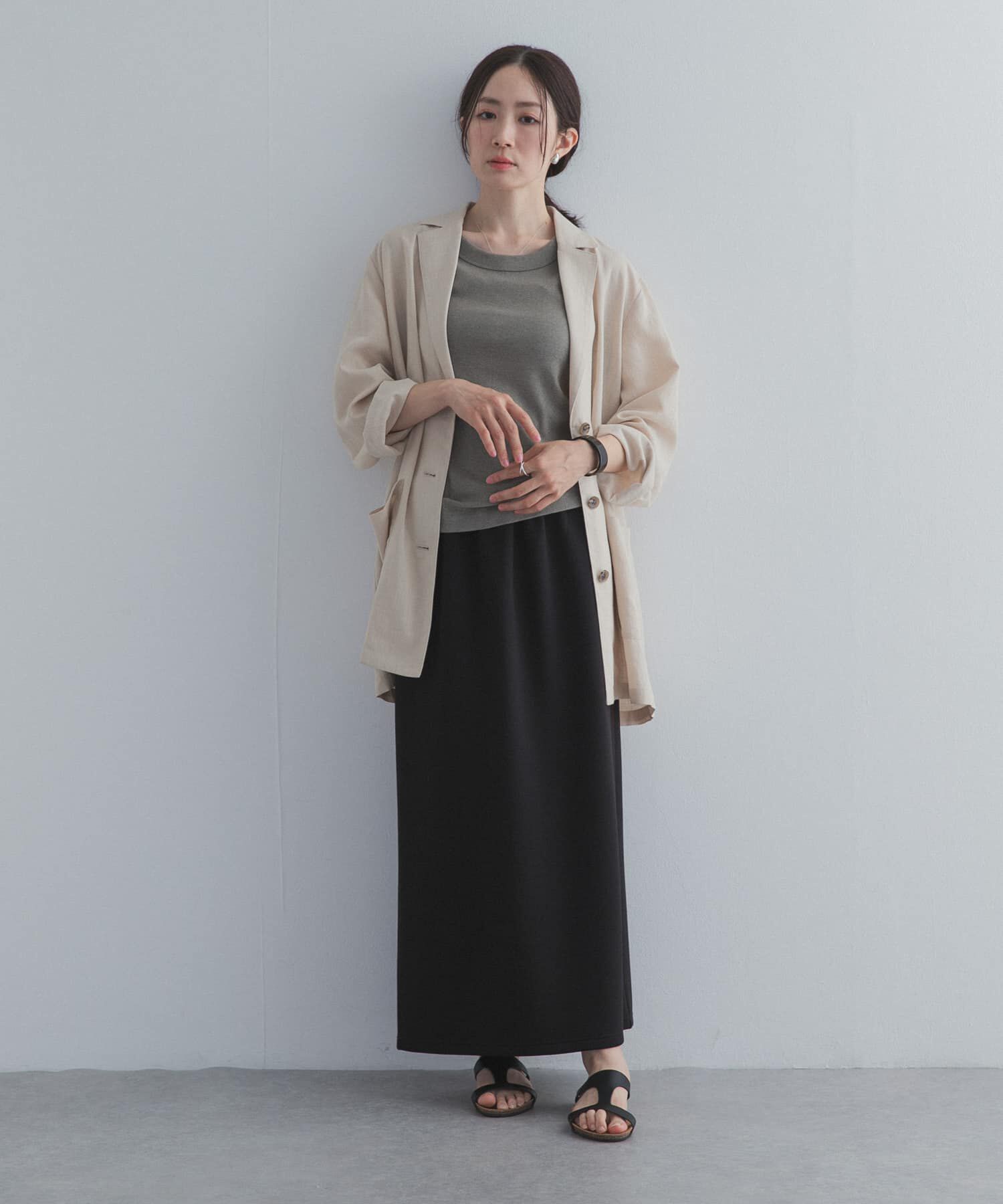 URBAN RESEARCH DOORS「接触冷感イージーカットストレートスカート」|スカート|