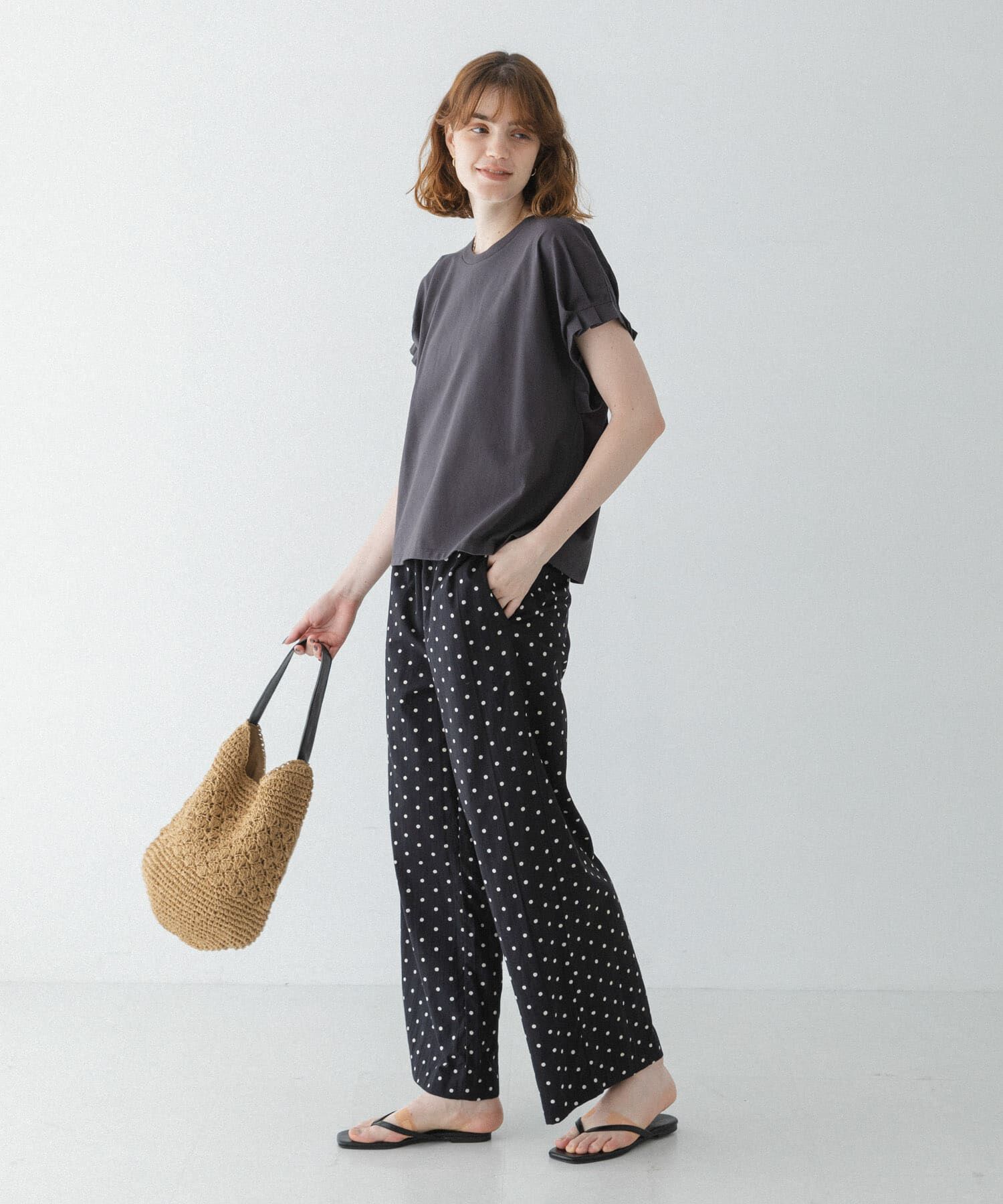 Sonny Label 「接触冷感タックスリーブプルオーバー」|Tシャツ・カットソー|