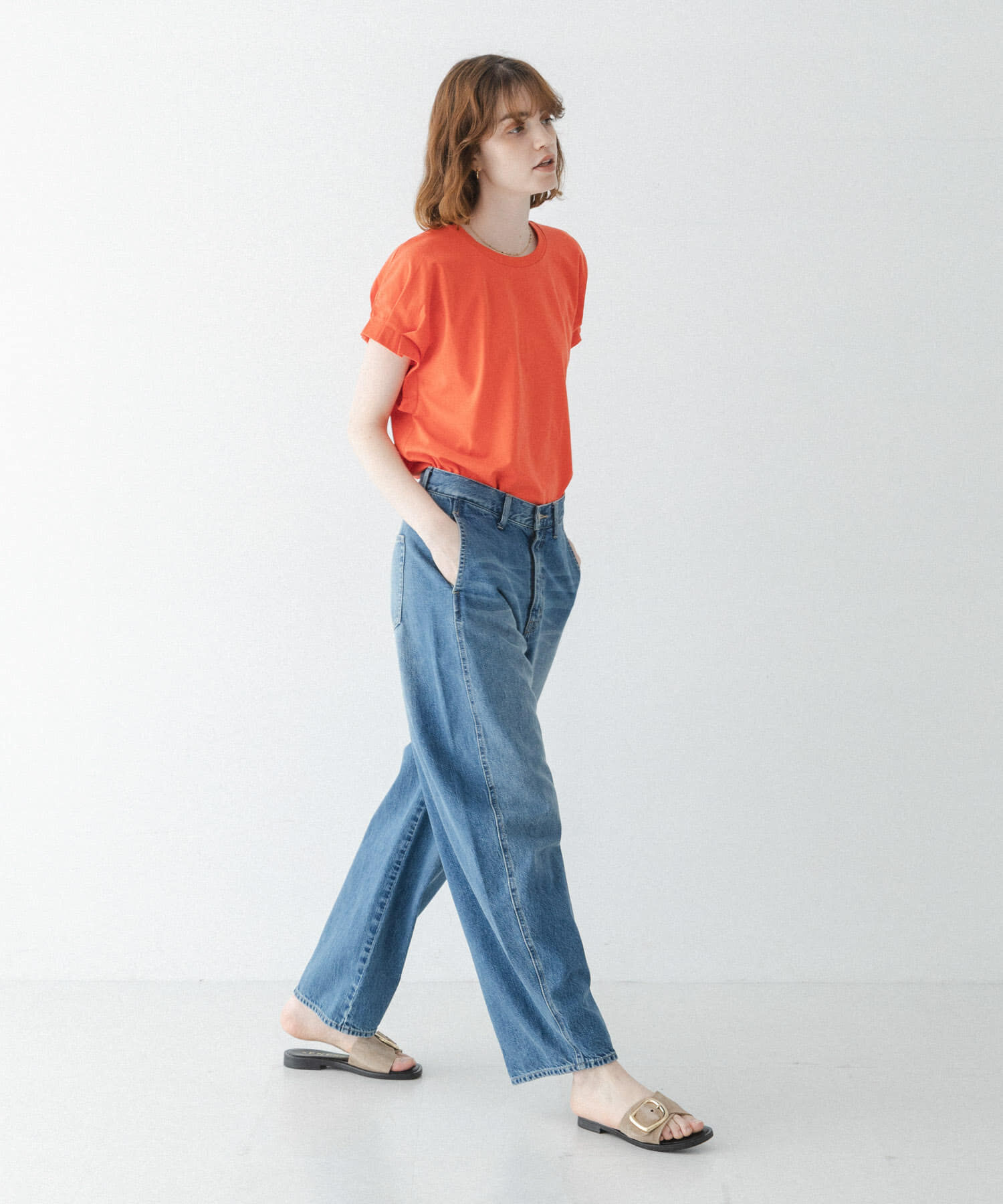 Sonny Label 「接触冷感タックスリーブプルオーバー」|Tシャツ・カットソー|