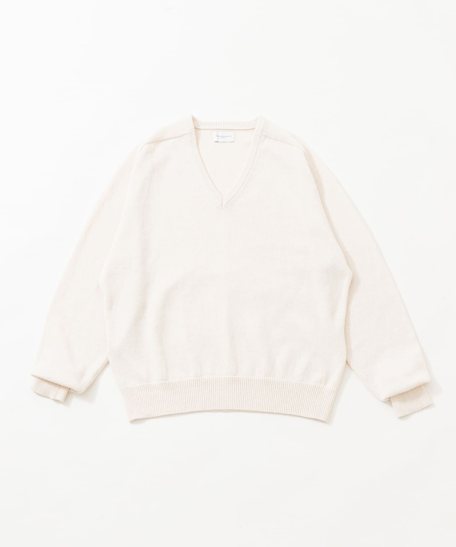 URBAN RESEARCH「new basic　WASHI WOOL V-NECK KNIT」|ニット・セーター|ベージュ