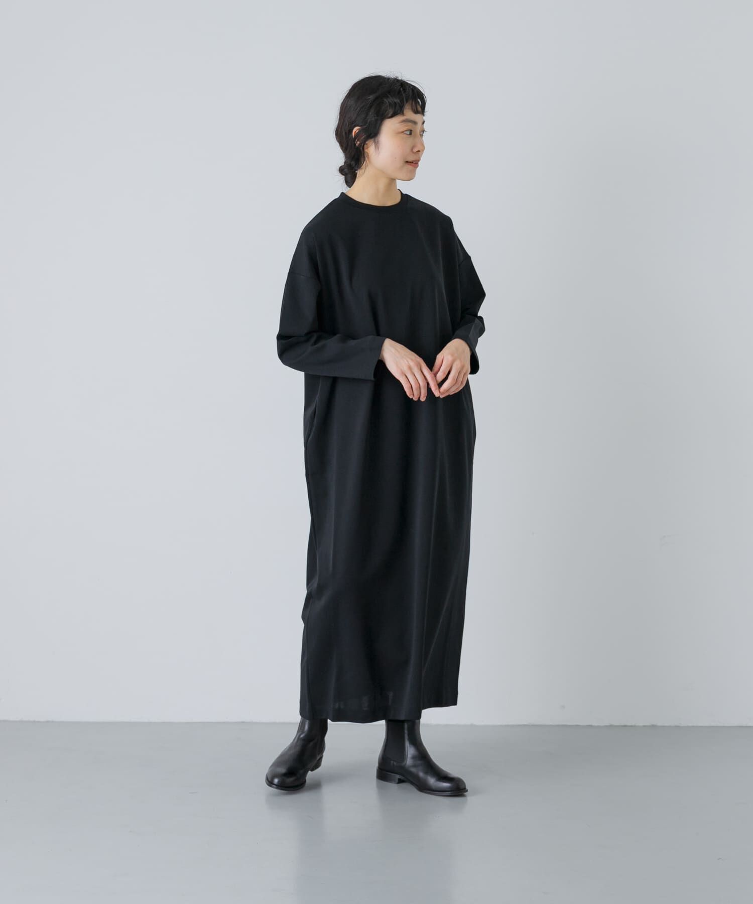 かぐれ「『2サイズ展開』ストレートワイドカットワンピース」|ワンピース|