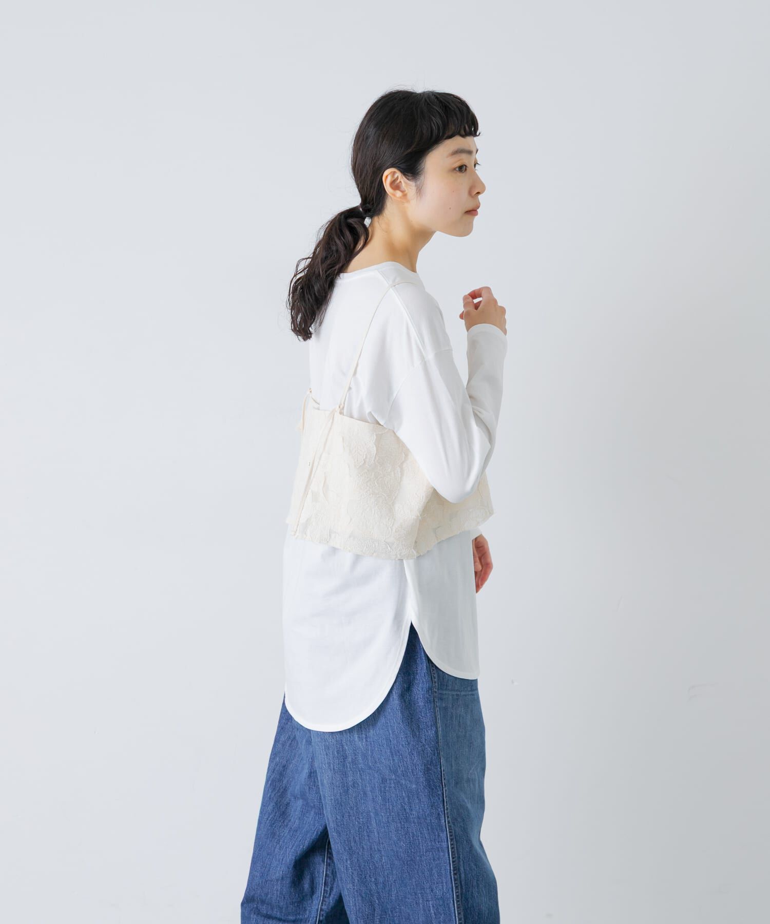 かぐれ「カッティング刺繍キャミソール」|キャミソール|