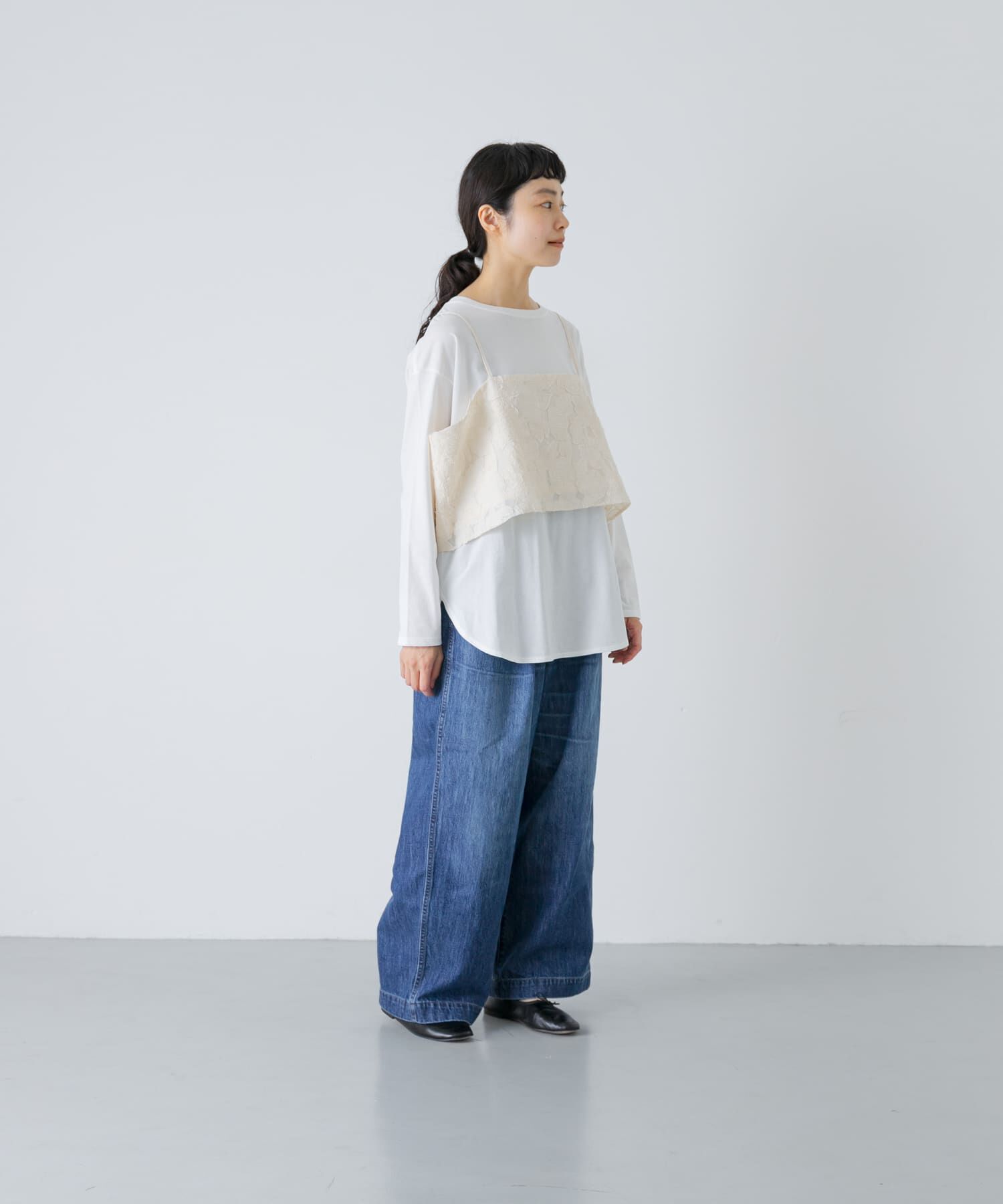 かぐれ「カッティング刺繍キャミソール」|キャミソール|