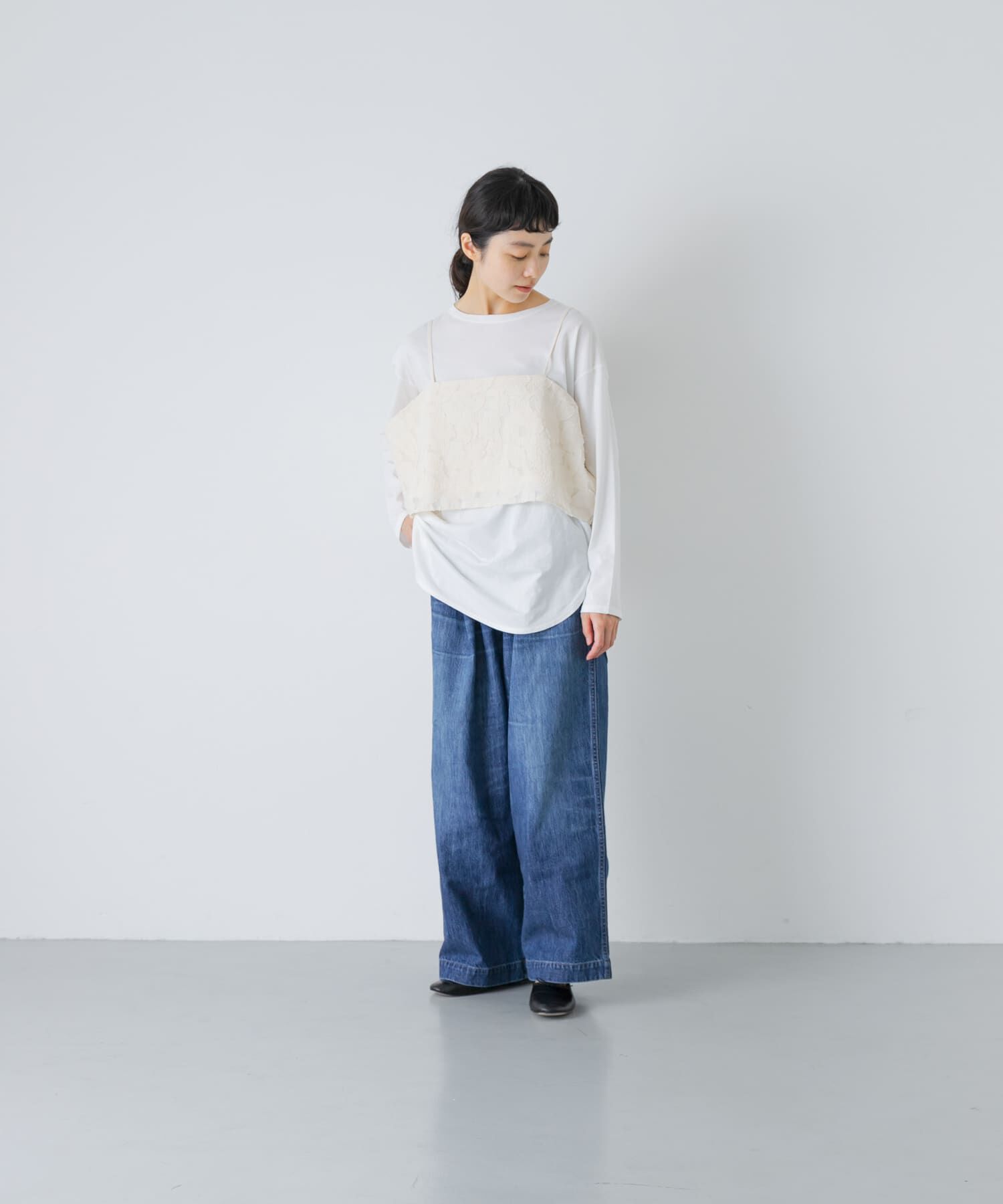 かぐれ「カッティング刺繍キャミソール」|キャミソール|