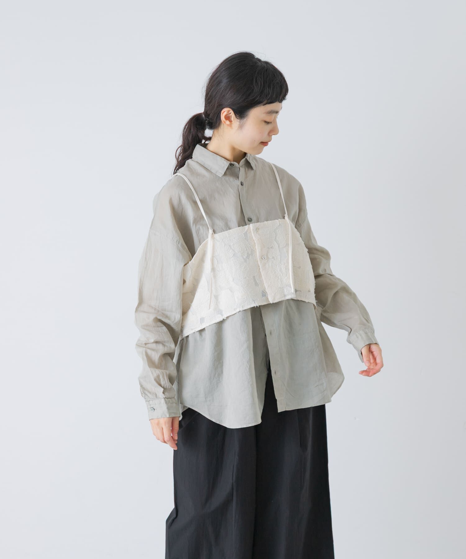 かぐれ「カッティング刺繍キャミソール」|キャミソール|