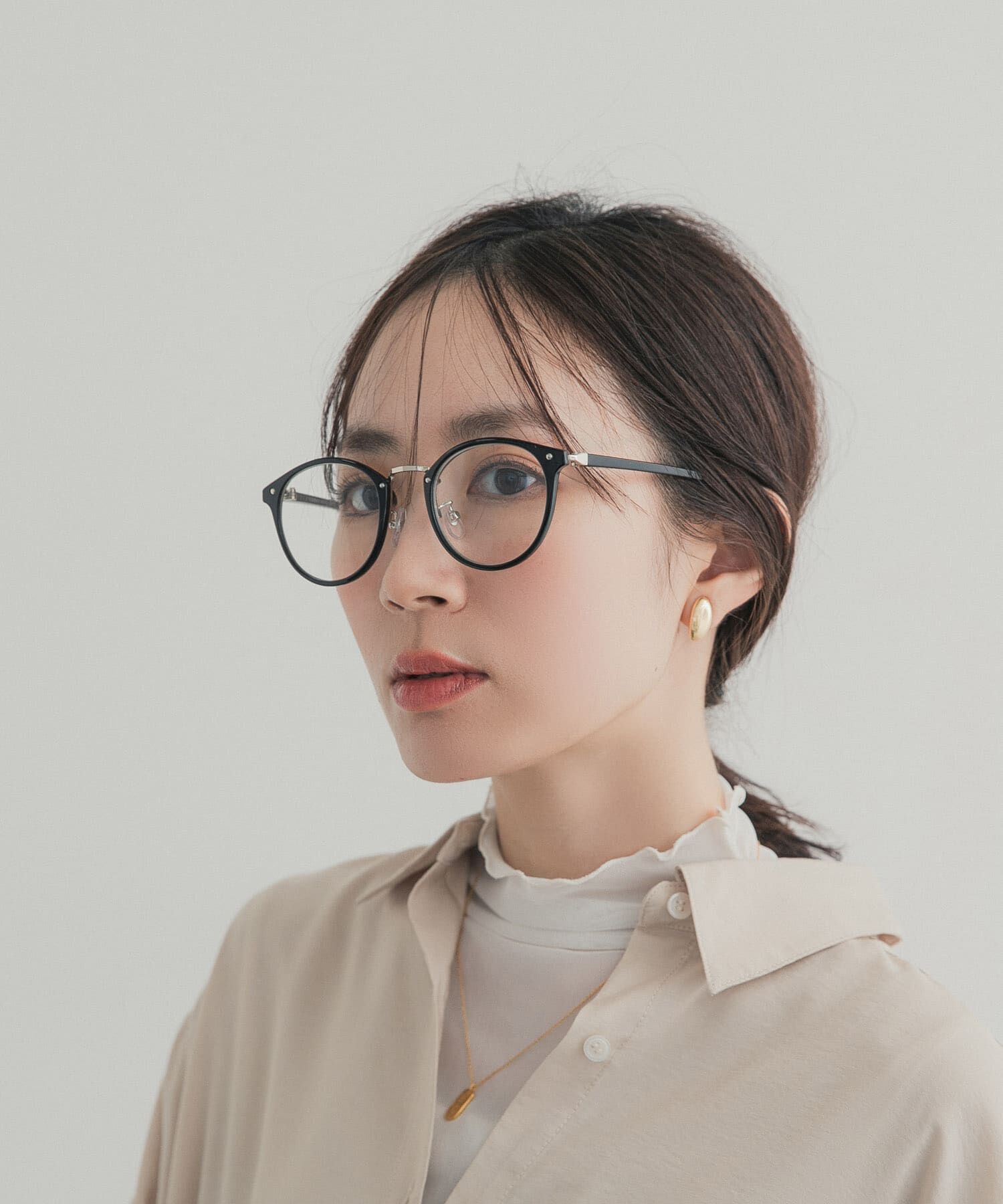 URBAN RESEARCH DOORS「ボストンダテメガネ」|メガネ|ブラック