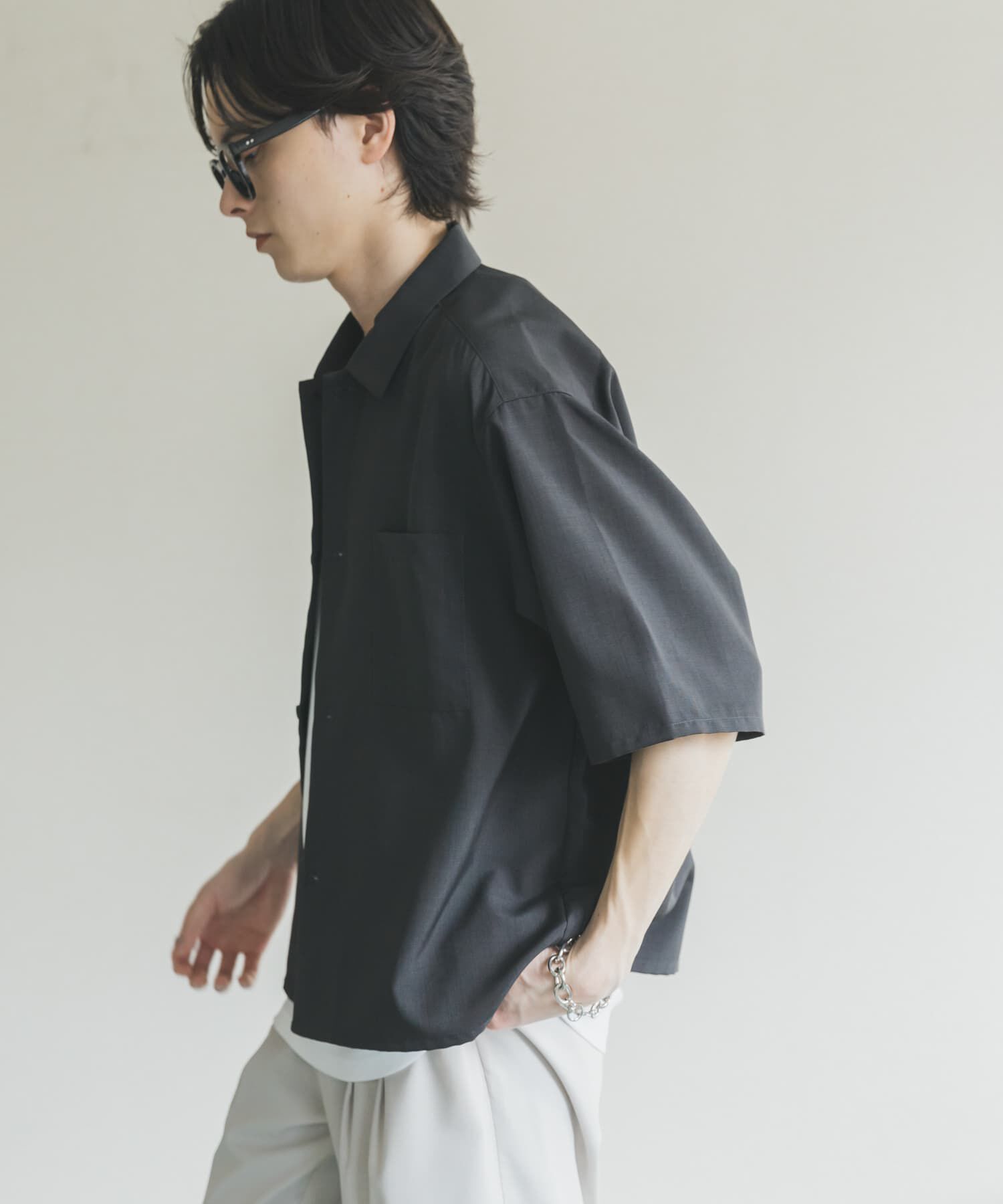 SENSE OF PLACE by URBAN RESEARCH「『イージーケア/速乾』リネンライクボクシーシャツ」|シャツ・ブラウス|
