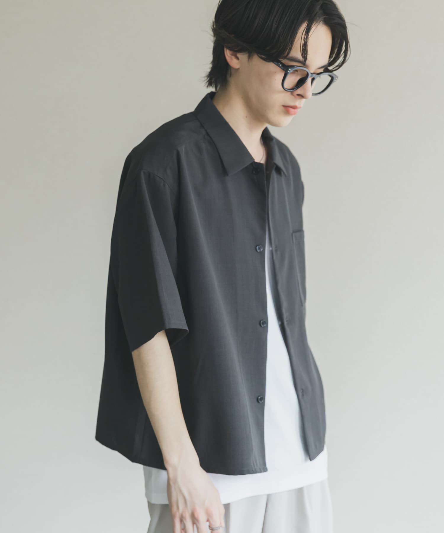 SENSE OF PLACE by URBAN RESEARCH「『イージーケア/速乾』リネンライクボクシーシャツ」|シャツ・ブラウス|