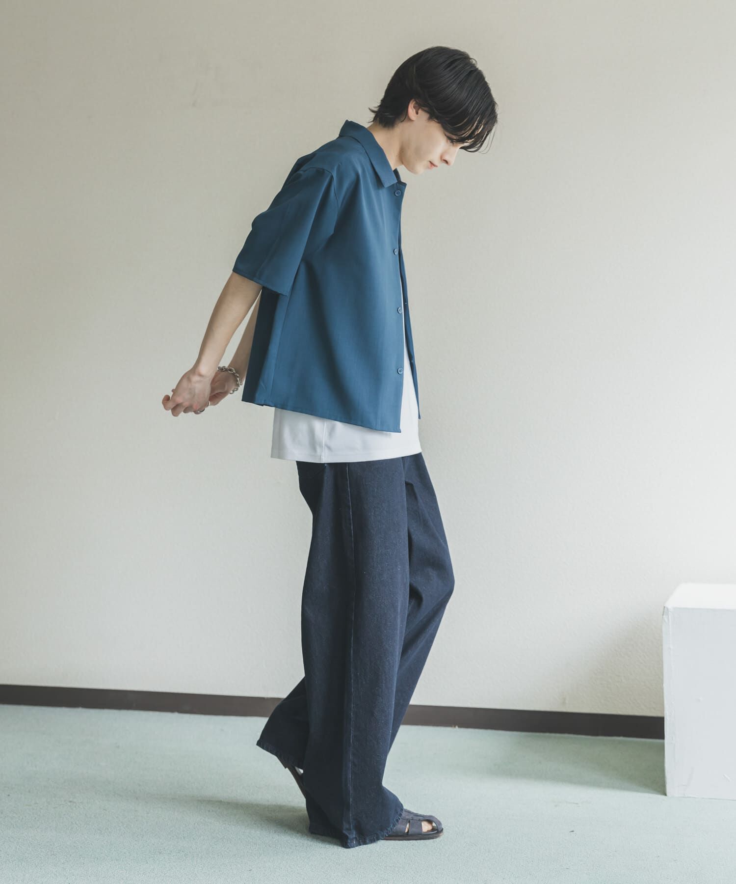 SENSE OF PLACE by URBAN RESEARCH「『イージーケア/速乾』リネンライクボクシーシャツ」|シャツ・ブラウス|