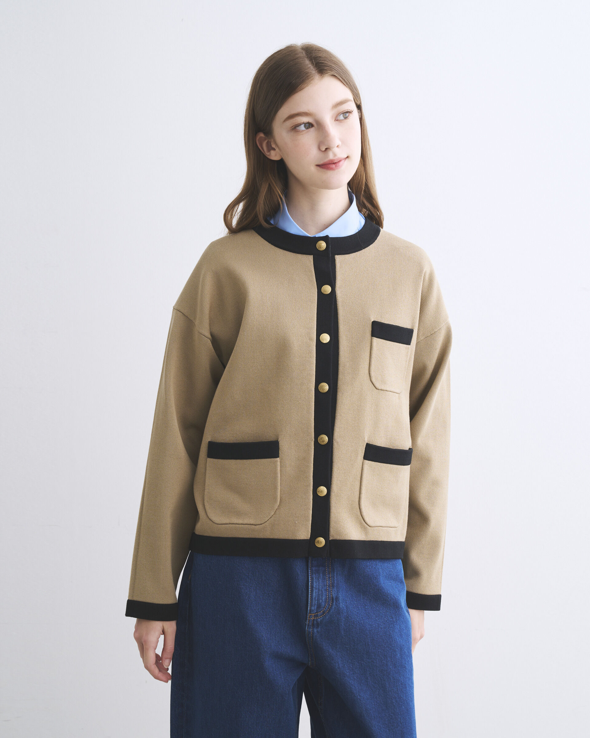 Traditional Weatherwear「ARKLEY KNIT」|ニット・セーター|ﾌｫｰﾝ&times;ﾌﾞﾗｯｸ