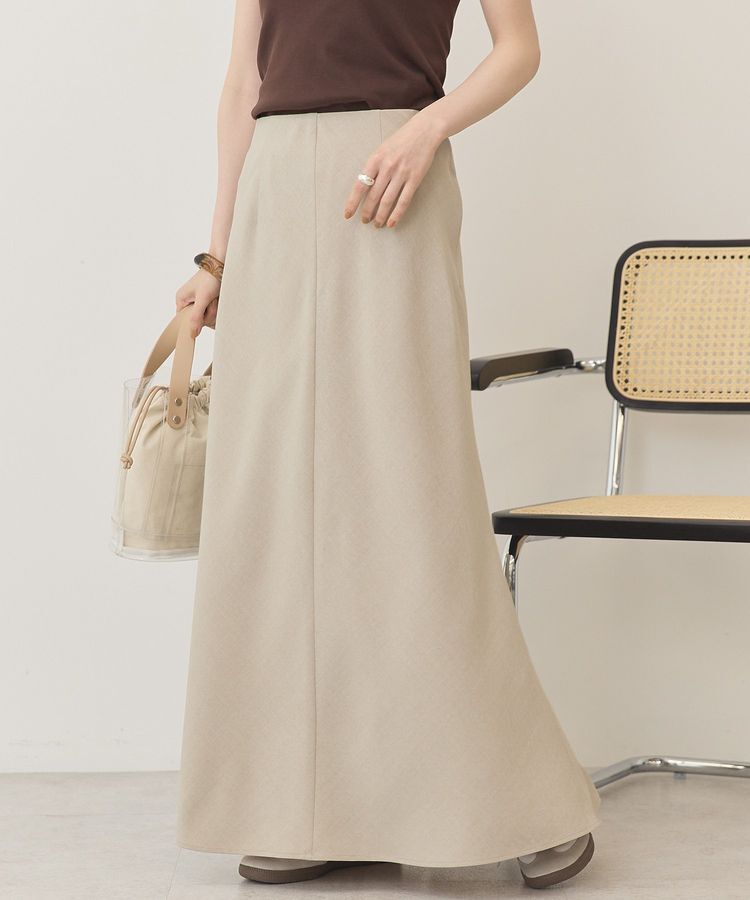 AMERICAN HOLIC「【接触冷感・イージーケア】リネンライクマーメイドスカート」|スカート|Gray Beige