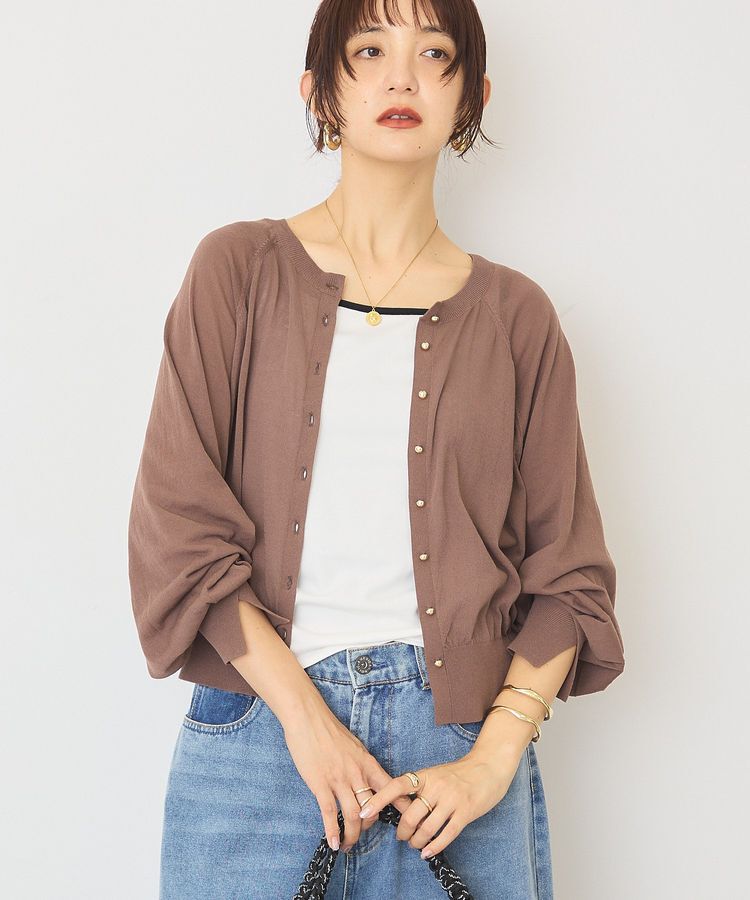 AMERICAN HOLIC「【接触冷感】ドルマンシアーニットカーディガン」|カーディガン|Brown