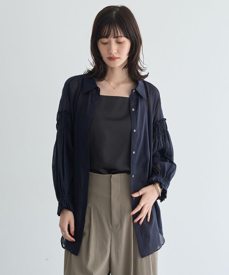 YECCA VECCA「ボートネックサテンキャミ」|キャミソール|
