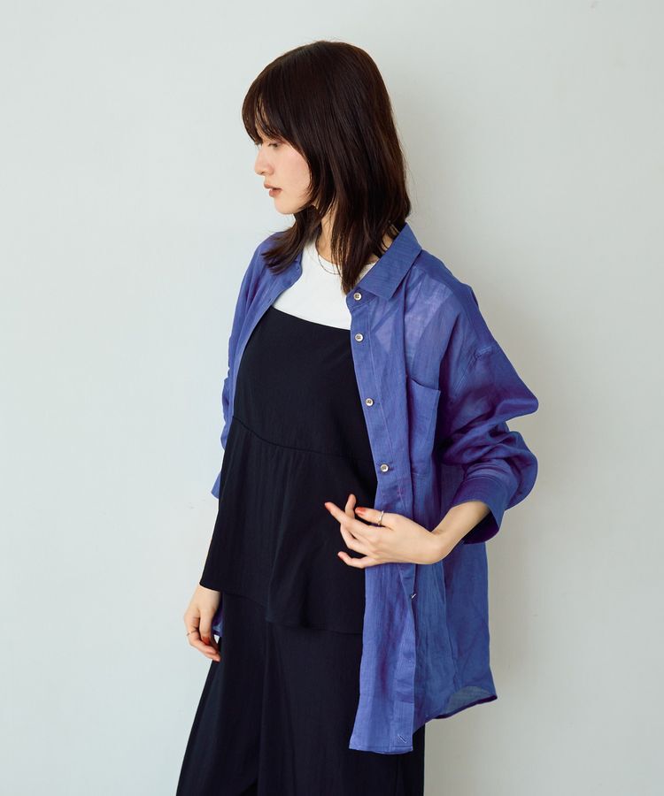 YECCA VECCA「3wayシアーリネンシャツ」|シャツ・ブラウス|