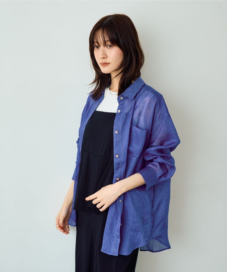 YECCA VECCA「3wayシアーリネンシャツ」|シャツ・ブラウス|
