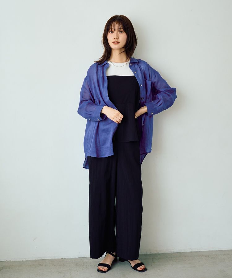 YECCA VECCA「3wayシアーリネンシャツ」|シャツ・ブラウス|